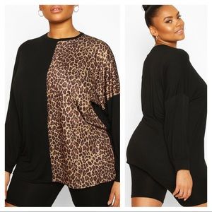 Black and cheetah sweater